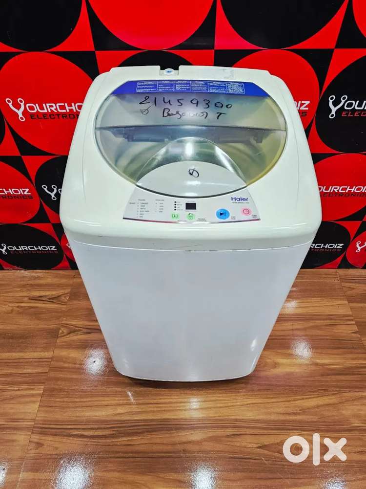 White Haier 6kg top load washing machine
