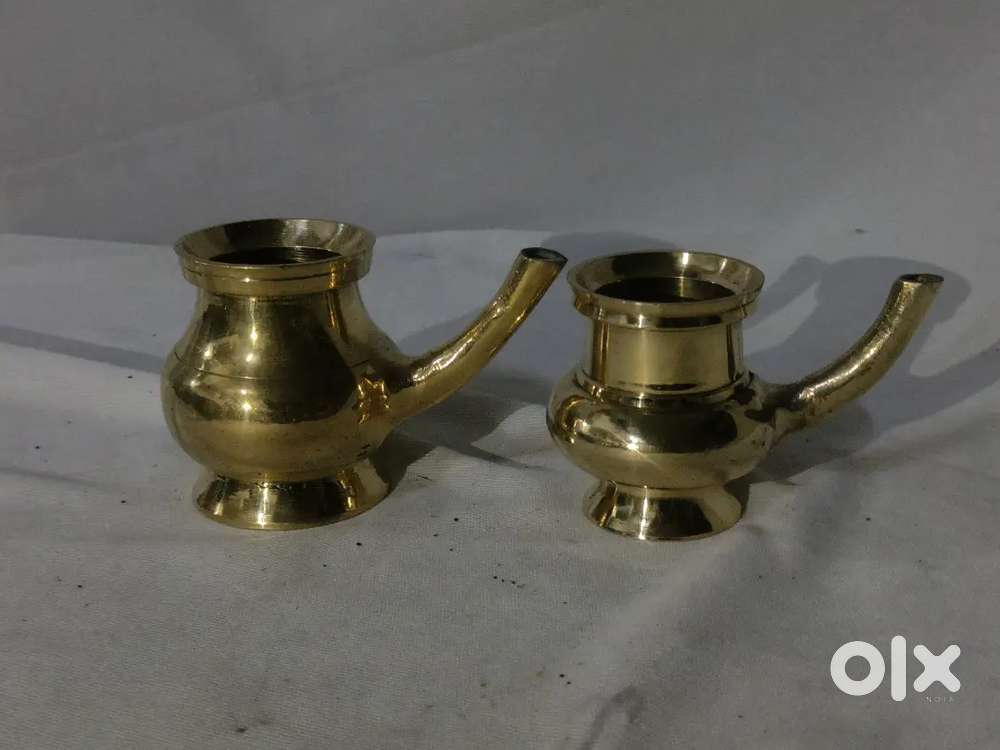 Antique pure brass solid heavy ganga jal lota