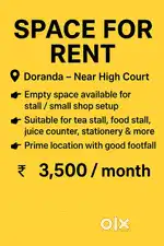 A place for rent where you can place your stall