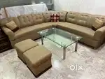 L shape Sofa Set with Table