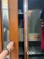 Iron cupboard double door with internal lockers