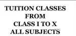Tuition classes available for classes 6-10 both online and offline