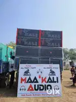 Dj system 4 dual bass 4 hornloded and dj trolly & all wiring