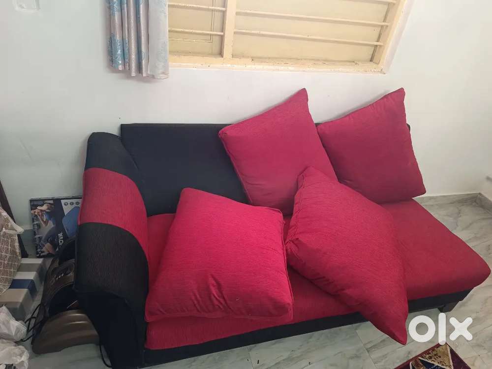 Sofa and pillows