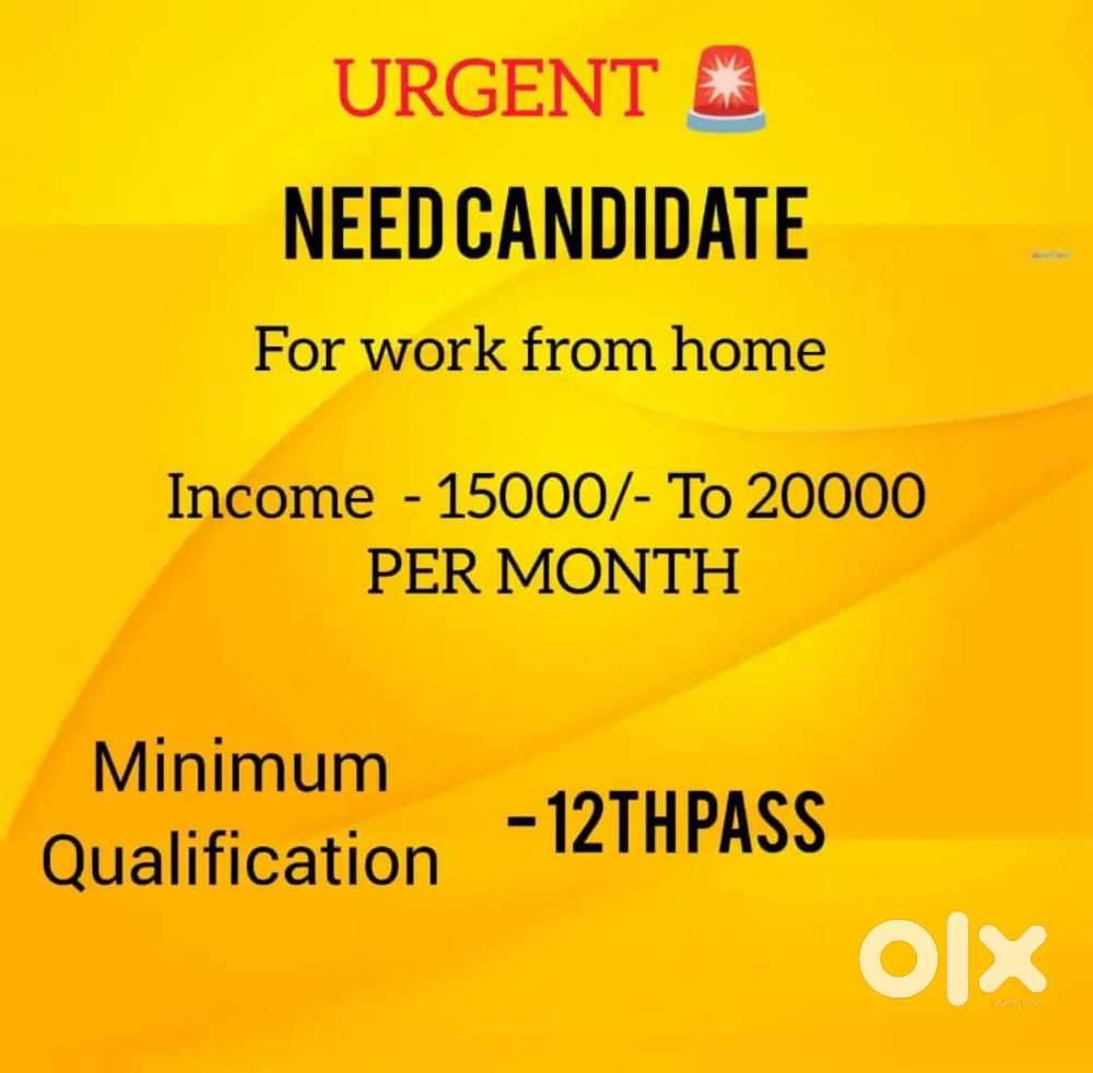 WORK FROM HOME JOB FULL TIME AND PART TIME AVAILABLE