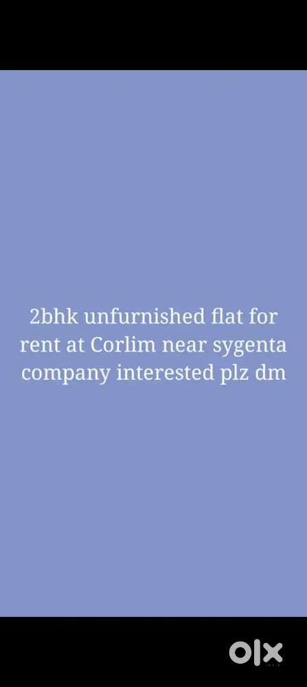 2bhk flat unfurnished