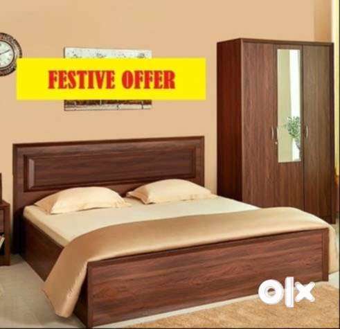 New bedset ( bed / wardrobe / side table ) at factory rate