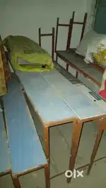 Bench and desk sitting capacity 50 students