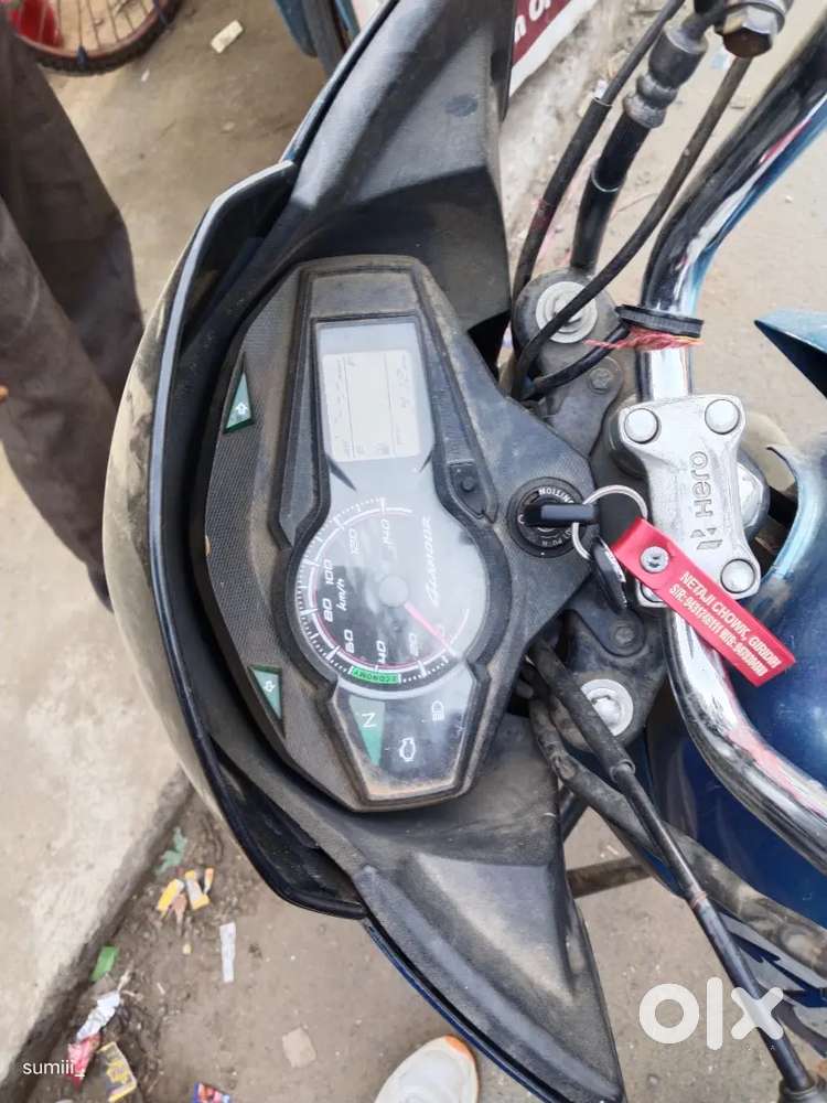 Blue Glamour bike best condition