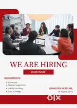 Urgent requirements for warehouse