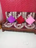 Teak Sofa with two chairs