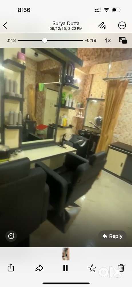 120 sqft redy beauty parlour rent in hazra per month 26,000