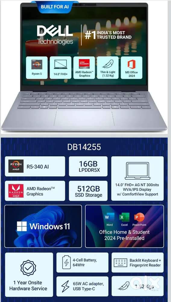 Dell 14, AMD Ryzen AI R5-340 processor