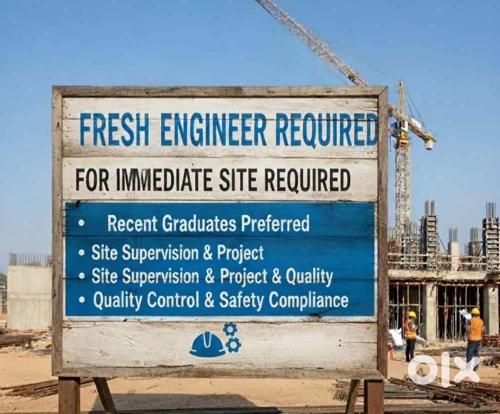 Fresh Civil Engineer for Trivandrum Construction Site