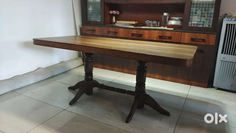 Wooden dining table