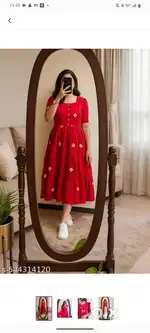 Red women kurta