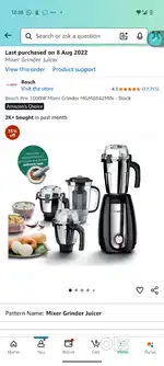 Bosch 1000w Mixer Grinder