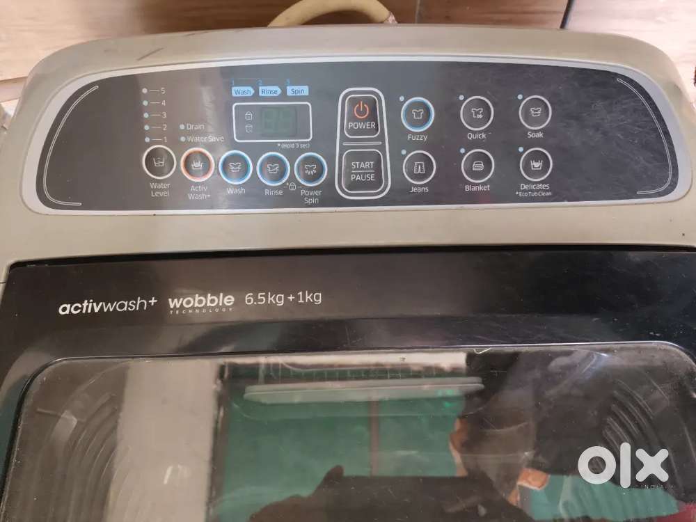 Samsung activwash+ wobble 6.5kg + 1kg fully automatic top-load model.