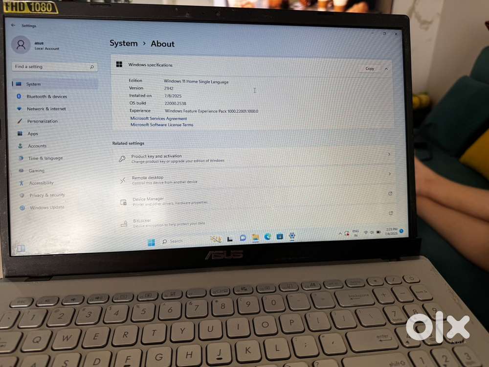 Asus laptop 8gb ram i3 processor