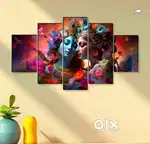 Radha Krishna Religious Digital Repaint 30 X 18 inch Pack Of 5.