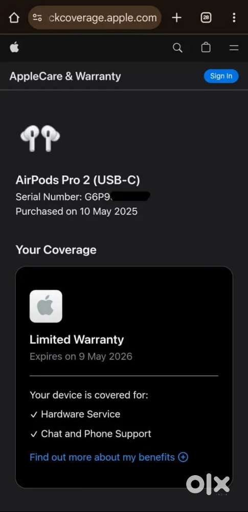 Apple Airpods pro 2(USB-C) ( Under warranty)