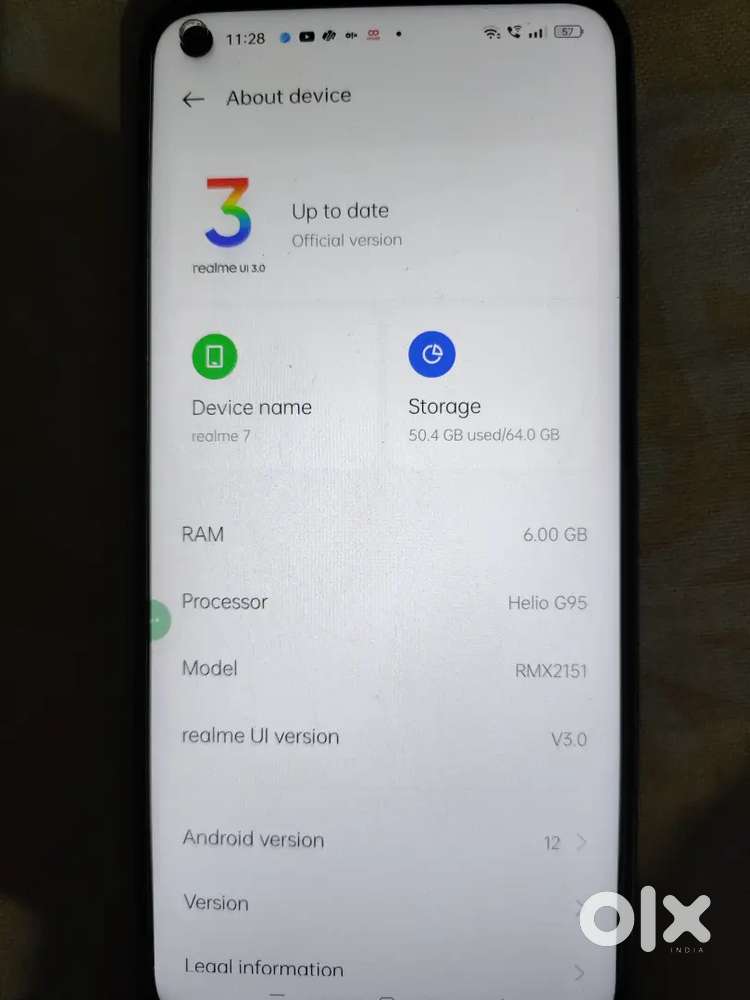 Realme 7 6GB/64GB for sale