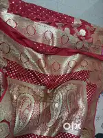 Banarasi silk bridal  brand new red saree