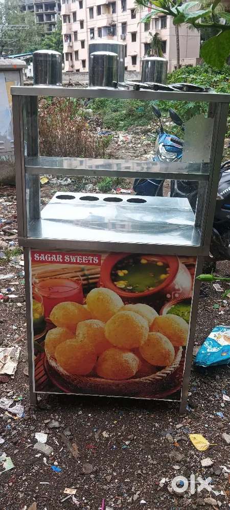 Steel counter sandwich panipuri good condition