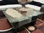 Sofa with table and sette
