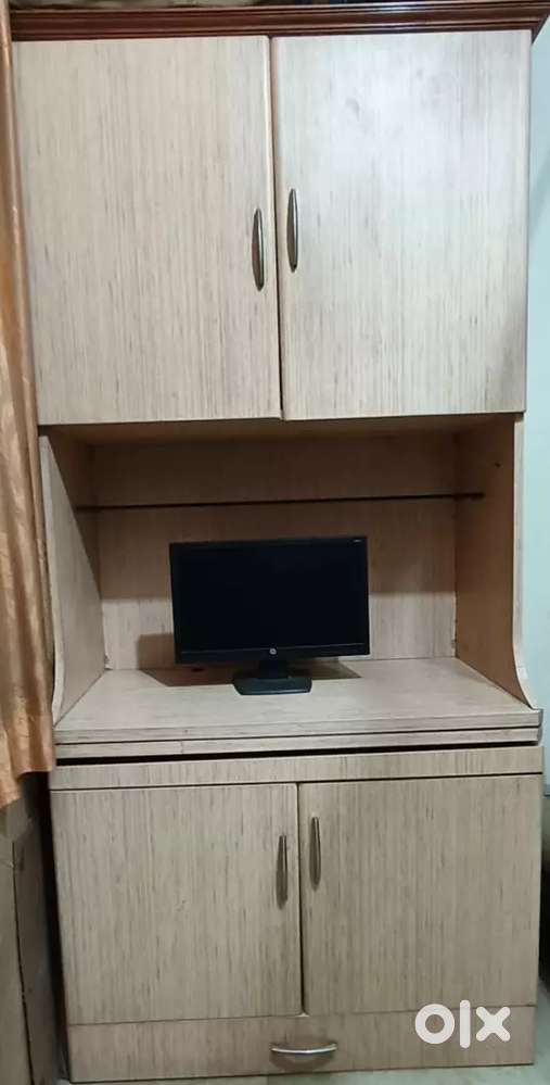 cupboard with computer table writing table ( 3 in 1)