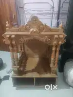 Mandir 3.5 feet tall teak wood made.