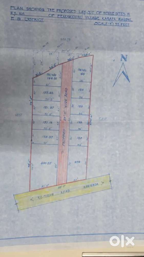 12000/yard penuguduru bridge mainroad ki anukuni