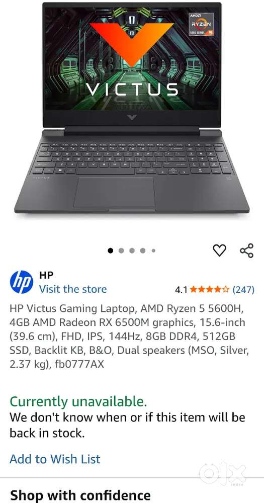 HP Victus Gaming Laptop