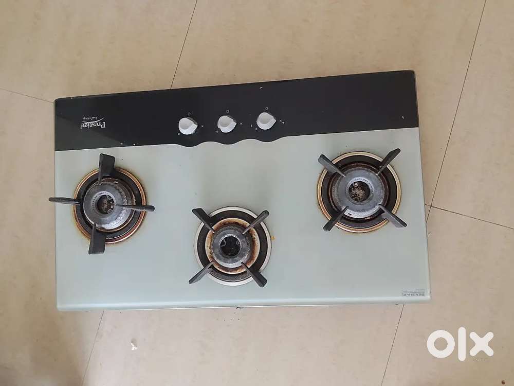 Prestige 3 Burner Glass Top Gas