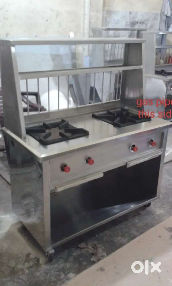 Two burner cooking range