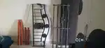 Wrought iron double bed with coir mattress