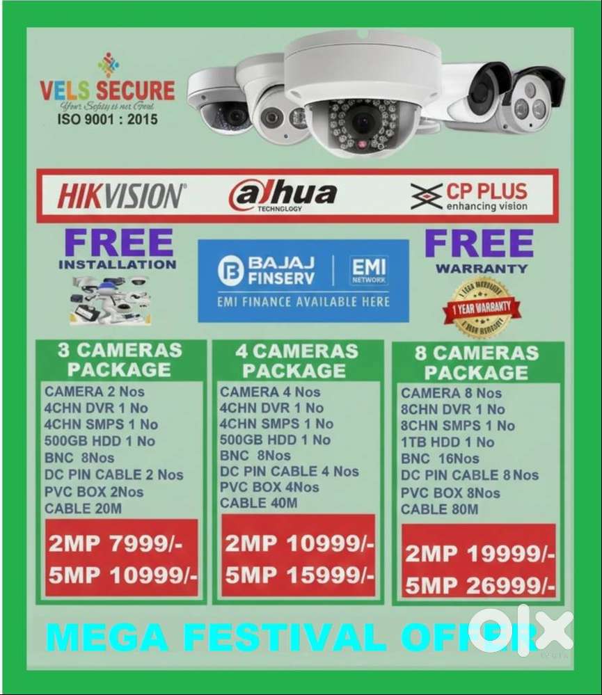 MEGA DECEMBER MONTH OFFER SALE OF       2MP  HIKVISION   CCTV CAMERA