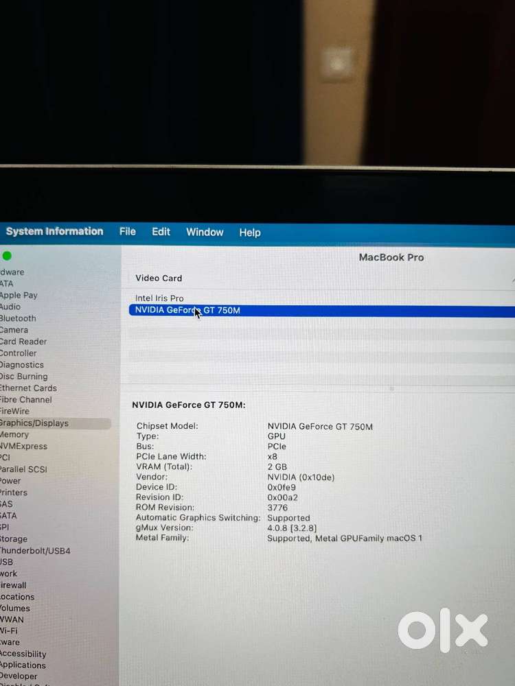 Apple MacBook Pro A1398