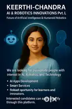 Part-Time Job in Nellore – AI & Robotics Projects  ₹20,000 – ₹30,000