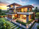 15 rooms house with open space