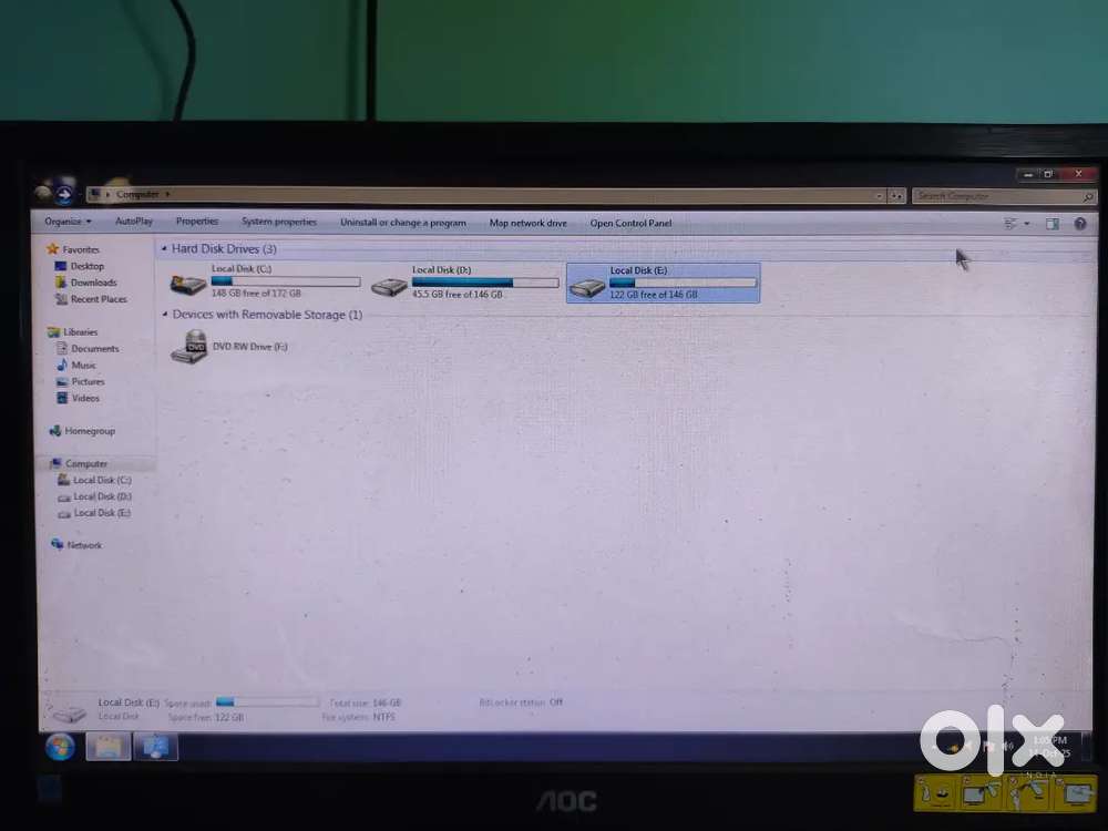 Desktop With Windows 7 With 512 GB Hard disk drive