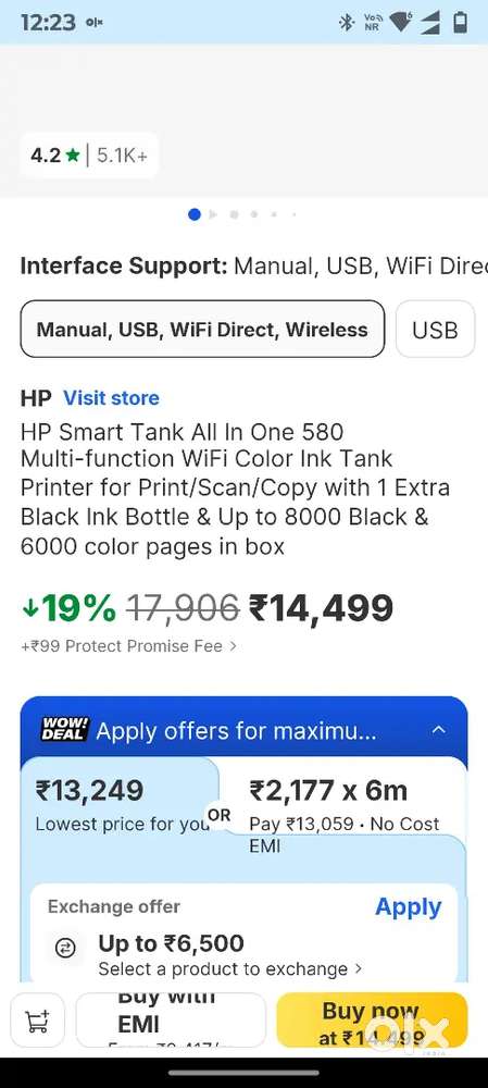 HP Smart Tank Printer AIO