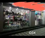 Shop front glass patation with 2  door
