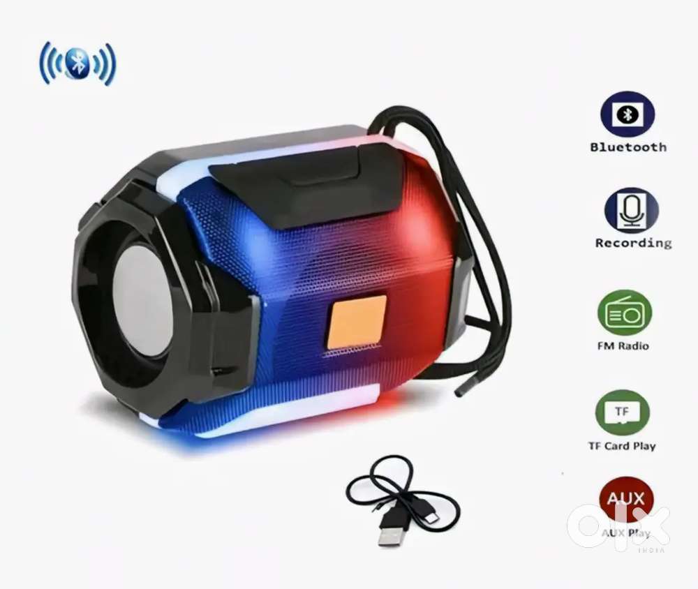 New Deep Bass Portable Bluetooth Speaker with SD Card/AUX Supported