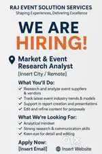 Market & Event Research Analyst (with Content Editing Support)