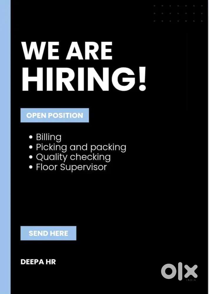 WE ARE HIRING FRESHER AND EXPERIENCE FOR WAREHOUSE