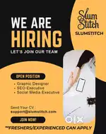 Jobs Opening!Graphic Designer,SEO executive , Freshers can also apply