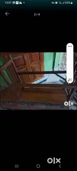 Wooden saree hanger and drawers