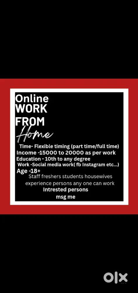 Online work from home