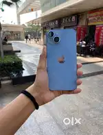 IPHONE 14 BLUE COLOUR 100% NEW CUNDITIO’
